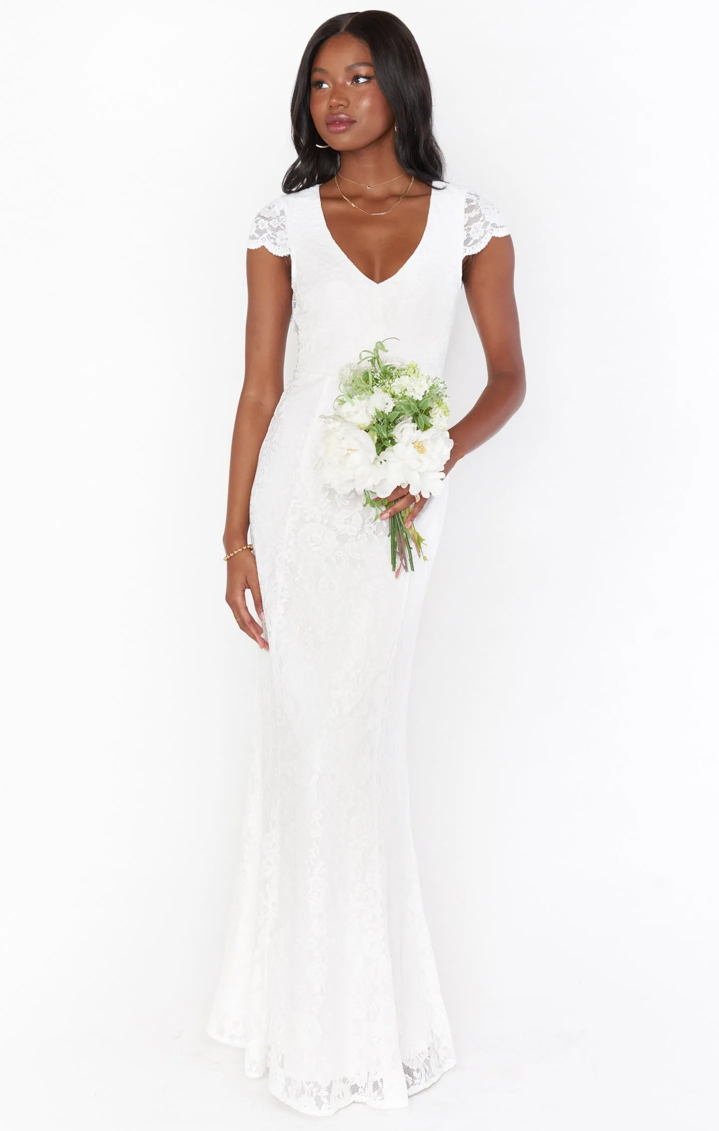 Brooke Maxi Dress ~ White Forever Lace