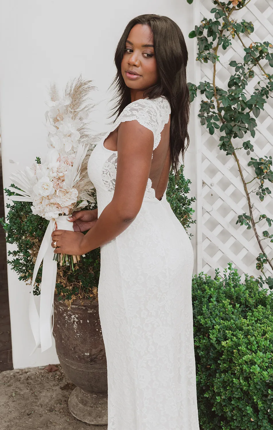 Brooke Maxi Dress ~ White Forever Lace