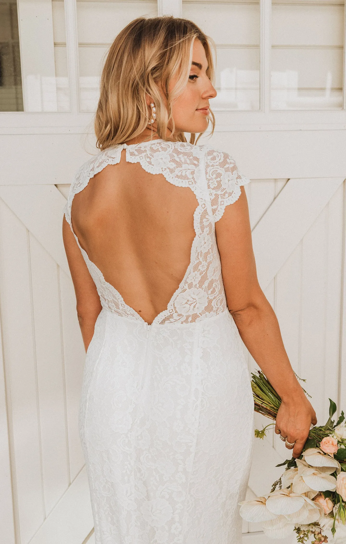 Brooke Maxi Dress ~ White Forever Lace
