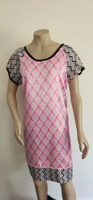 Damask Chevron Dress