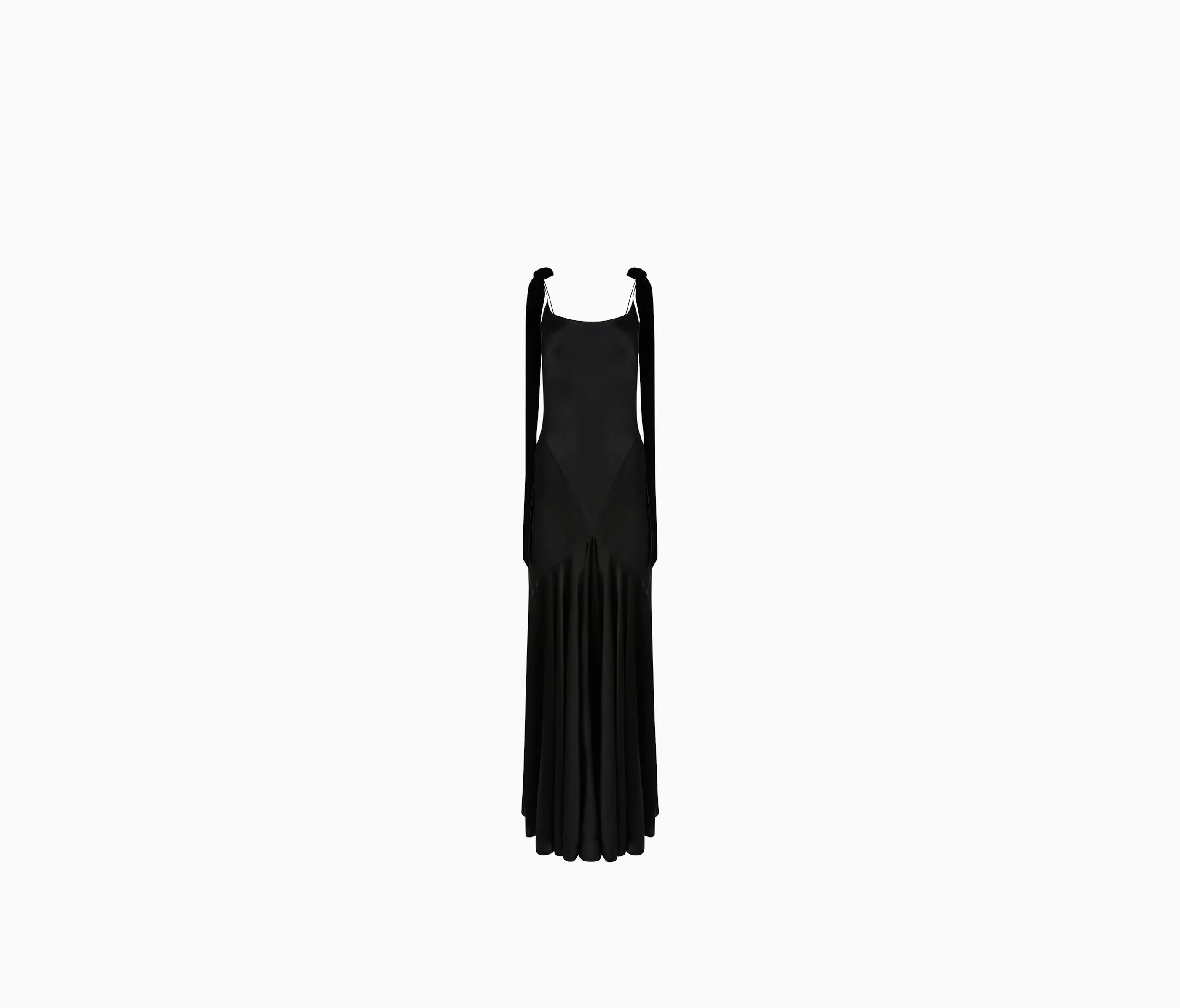 LONG SATIN DRESS