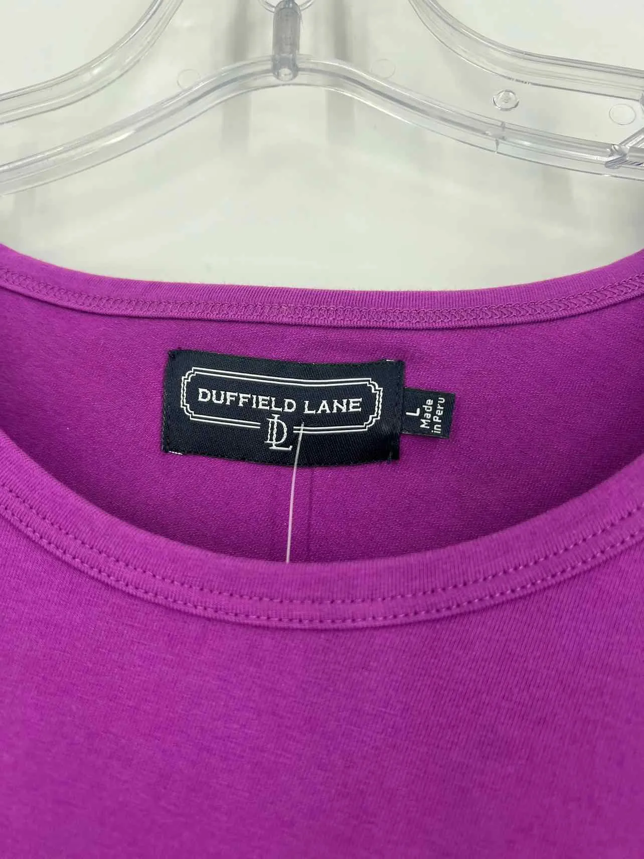 Size L Purple Solid Knot Dresses Dress