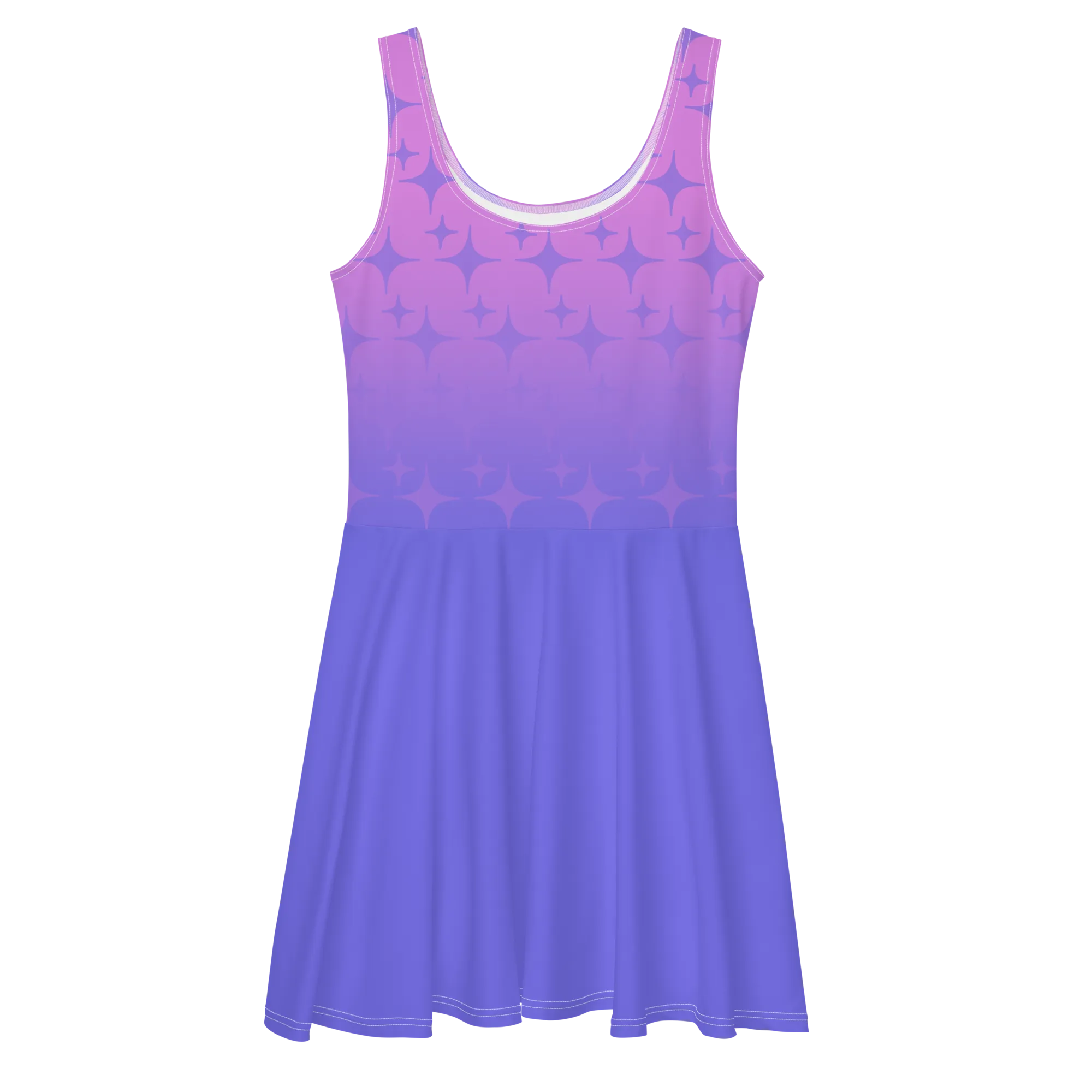 Sparkles Purple Skater Dress (Adult XS-3XL)