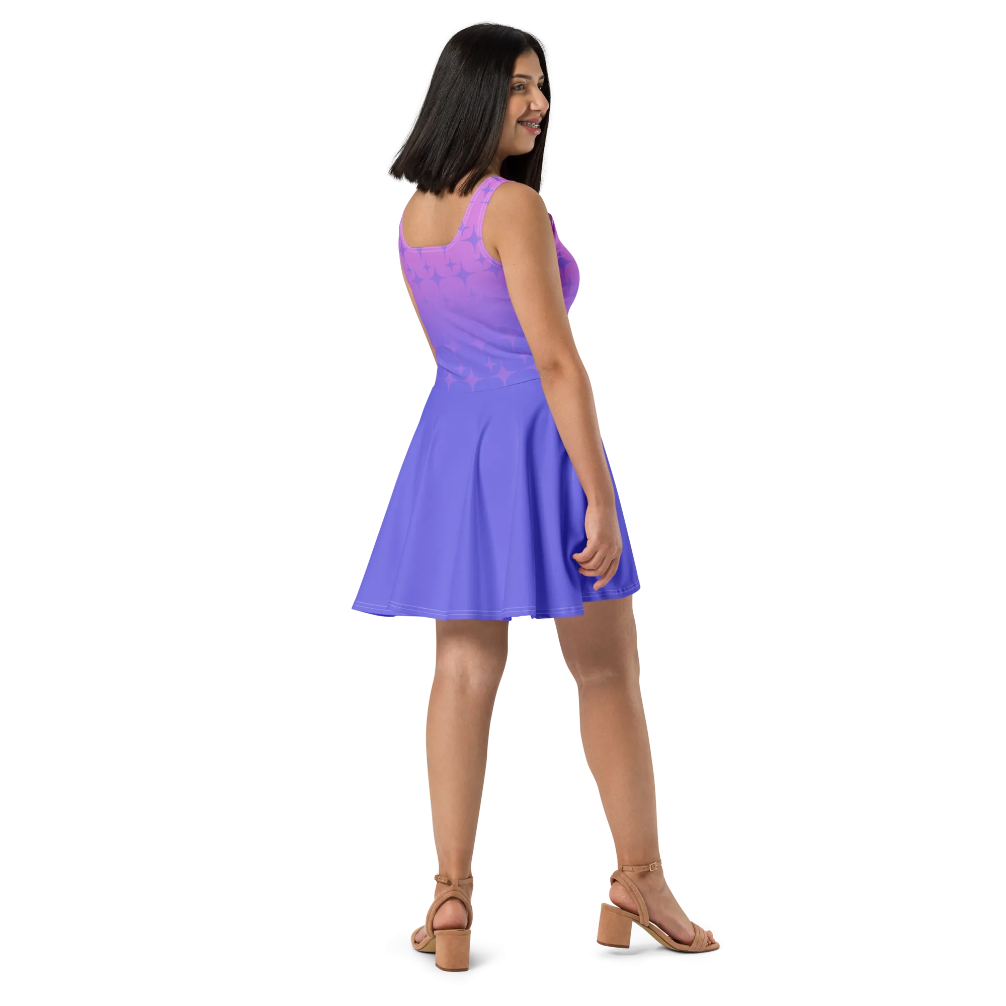 Sparkles Purple Skater Dress (Adult XS-3XL)