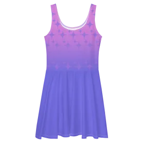Sparkles Purple Skater Dress (Adult XS-3XL)